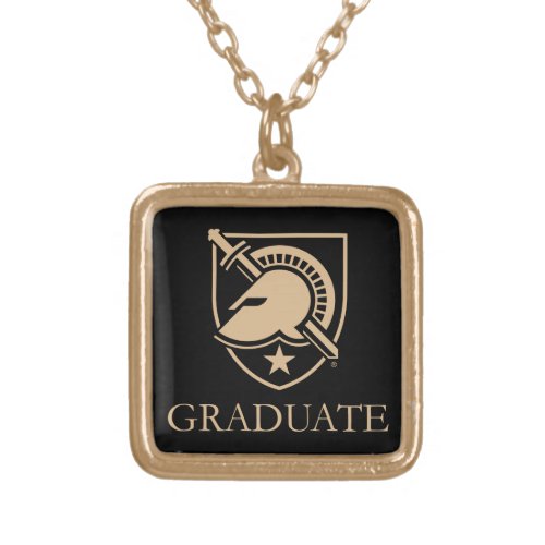 United States Military Academy Graduate Gold Plated Necklace