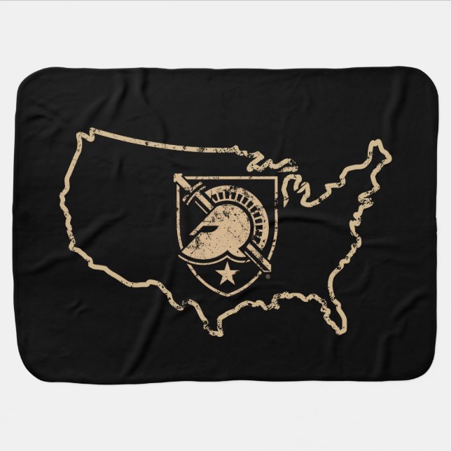 United States Military Academy Logo Country Love Baby Blanket (Horizontal)