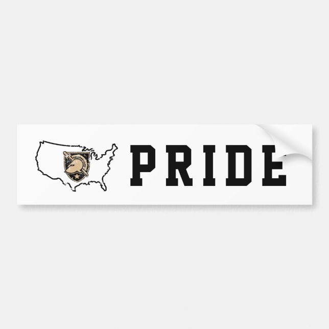 United States Military Academy Logo Country Love Bumper Sticker (Front)