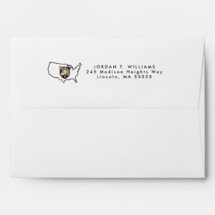 United States Military Academy Logo Country Love Envelope