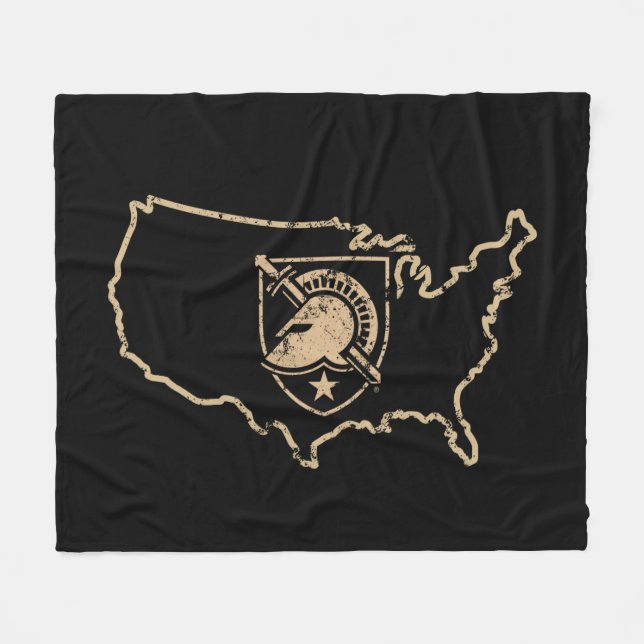 United States Military Academy Logo Country Love Fleece Blanket (Front (Horizontal))