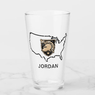 United States Military Academy Logo Country Love Glass