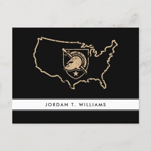 United States Military Academy Logo Country Love Invitation Postcard