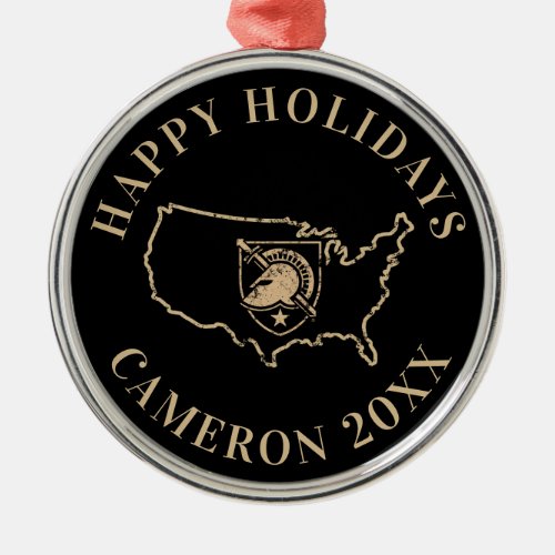 United States Military Academy Logo Country Love Metal Ornament