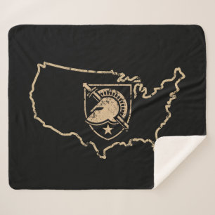 United States Military Academy Logo Country Love Sherpa Blanket