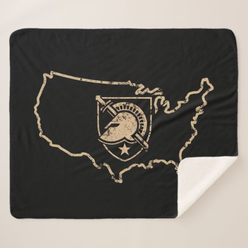 United States Military Academy Logo Country Love Sherpa Blanket