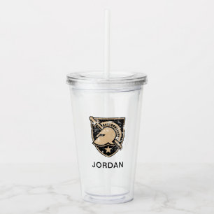 United States Military Academy Logo Distressed Acrylic Tumbler