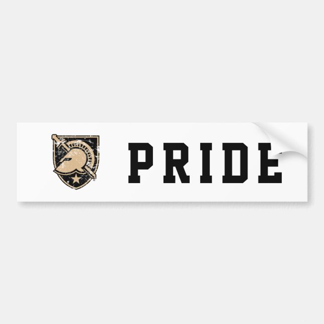 United States Military Academy Logo Distressed Bumper Sticker (Front)