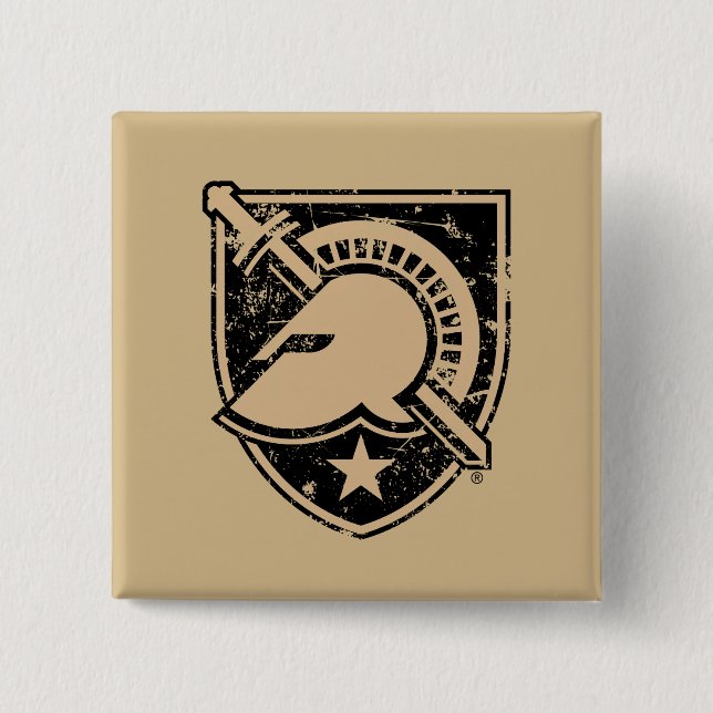 United States Military Academy Logo Distressed Button (Front)
