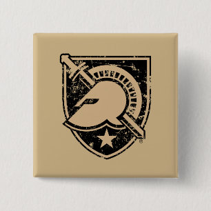 United States Military Academy Logo Distressed Button
