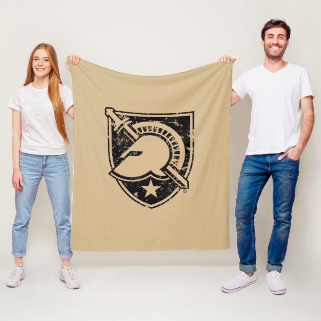 United States Military Academy Logo Distressed Fleece Blanket (In Situ)