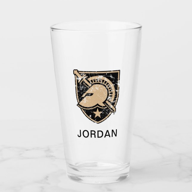 United States Military Academy Logo Distressed Glass (Front)