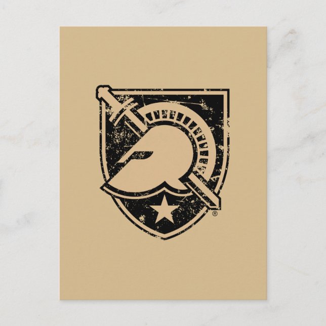 United States Military Academy Logo Distressed Invitation Postcard (Front)