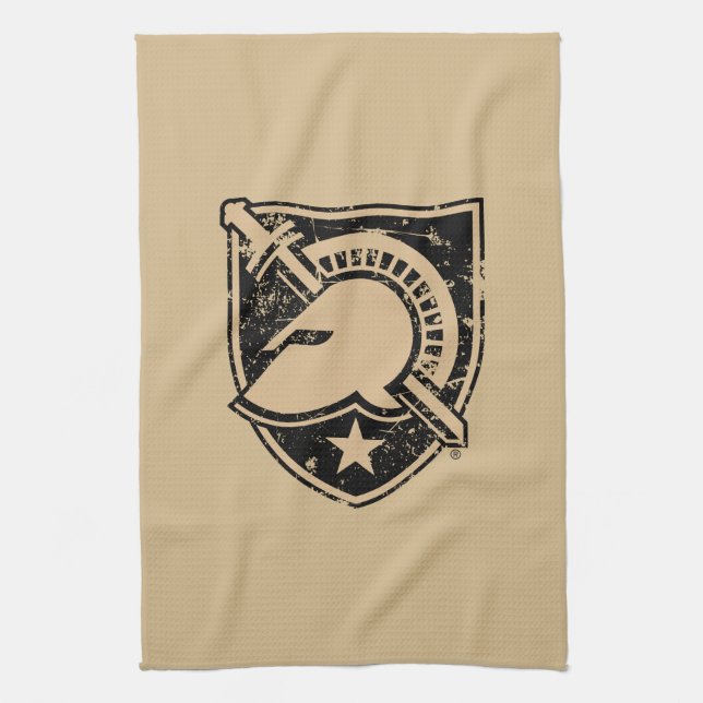 United States Military Academy Logo Distressed Kitchen Towel (Vertical)