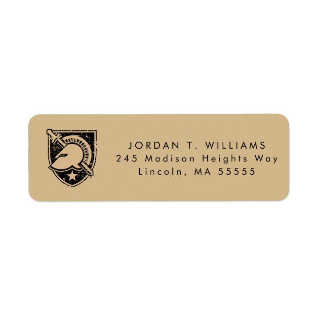United States Military Academy Logo Distressed Label (Front)