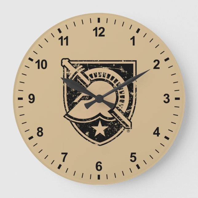 United States Military Academy Logo Distressed Large Clock (Front)