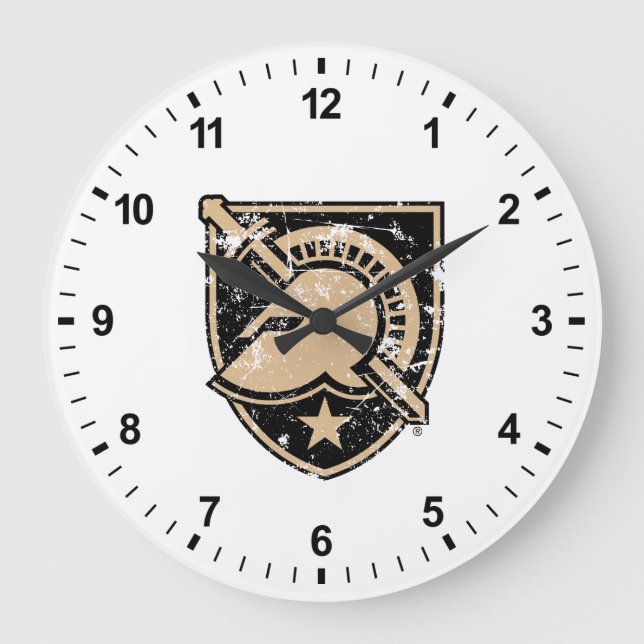 United States Military Academy Logo Distressed Large Clock (Front)
