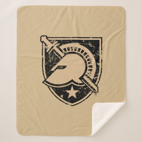 United States Military Academy Logo Distressed Sherpa Blanket