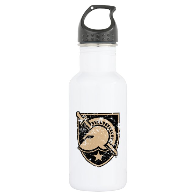 United States Military Academy Logo Distressed Stainless Steel Water Bottle (Front)
