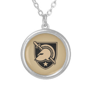 United States Military Academy Logo Silver Plated Necklace