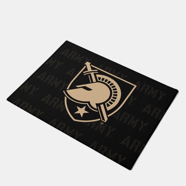 United States Military Academy Logo Watermark Doormat (Angled)