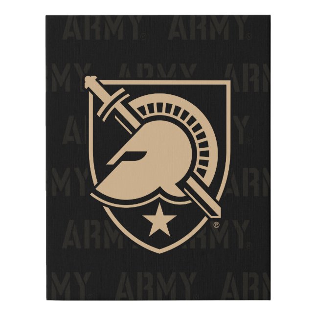 United States Military Academy Logo Watermark Faux Canvas Print (Front)