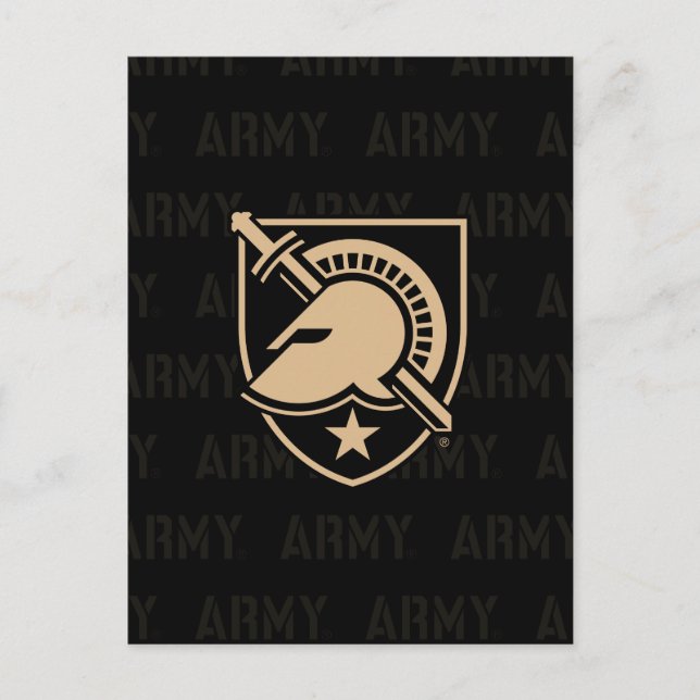 United States Military Academy Logo Watermark Invitation Postcard (Front)