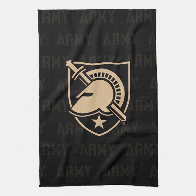 United States Military Academy Logo Watermark Kitchen Towel (Vertical)