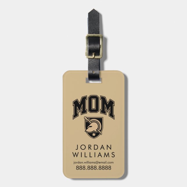 United States Military Academy Mom Luggage Tag (Front Vertical)