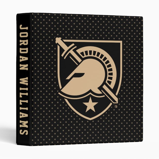 United States Military Academy Polka Dot Pattern 3 Ring Binder (Front/Spine)