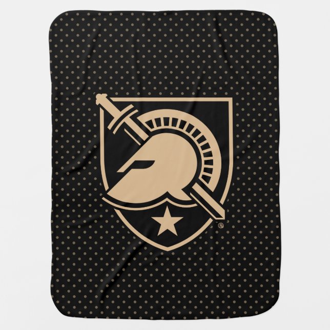 United States Military Academy Polka Dot Pattern Baby Blanket (Front)