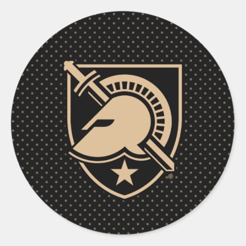 United States Military Academy Polka Dot Pattern Classic Round Sticker