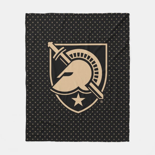 United States Military Academy Polka Dot Pattern Fleece Blanket (Front)