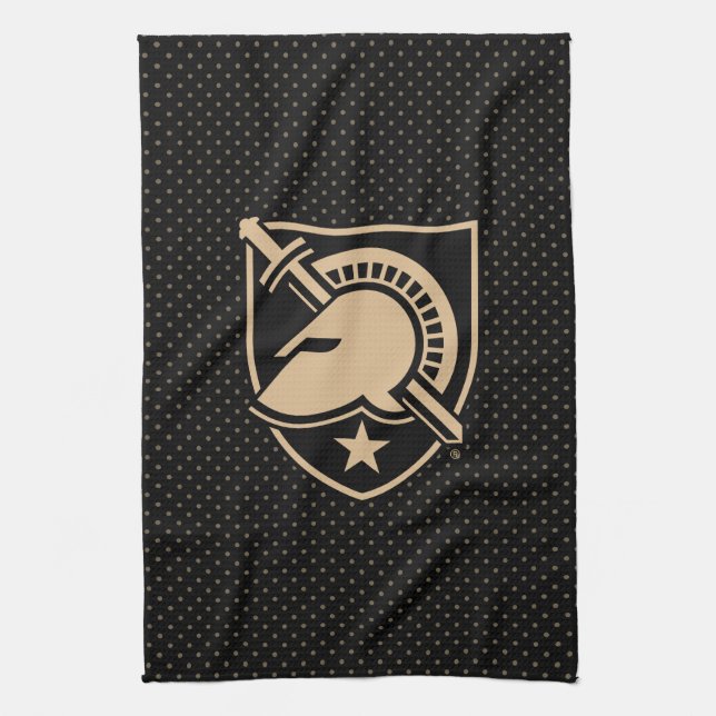 United States Military Academy Polka Dot Pattern Kitchen Towel (Vertical)