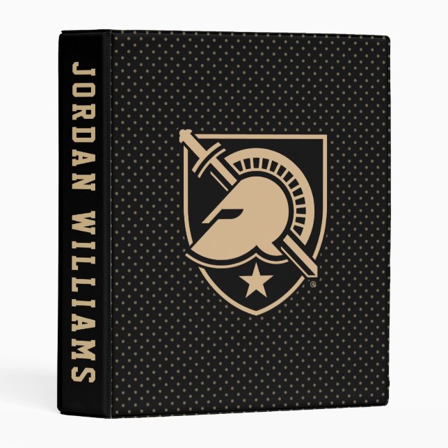 United States Military Academy Polka Dot Pattern Mini Binder (Front/Spine)