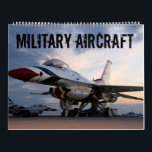 United States Military Aircraft Photo Calendar<br><div class="desc">This patriotic calendar honors the United States Armed Forces. Featuring photos of various military aircraft.</div>
