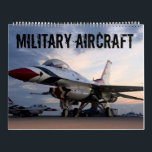 United States Military Aircraft Photo Calendar<br><div class="desc">This patriotic calendar honors the United States Armed Forces. Featuring photos of various military aircraft.</div>