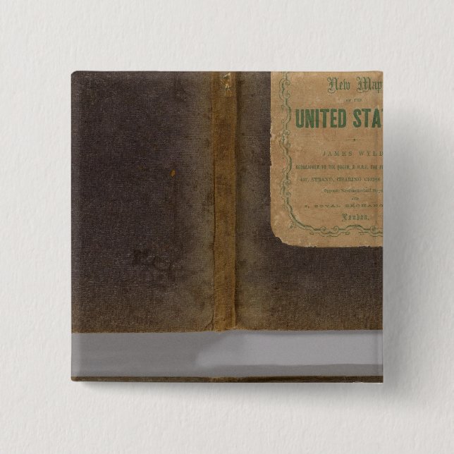 United States military map Pinback Button (Front)