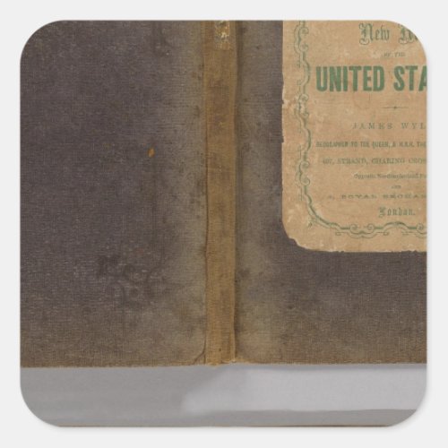 United States military map Square Sticker