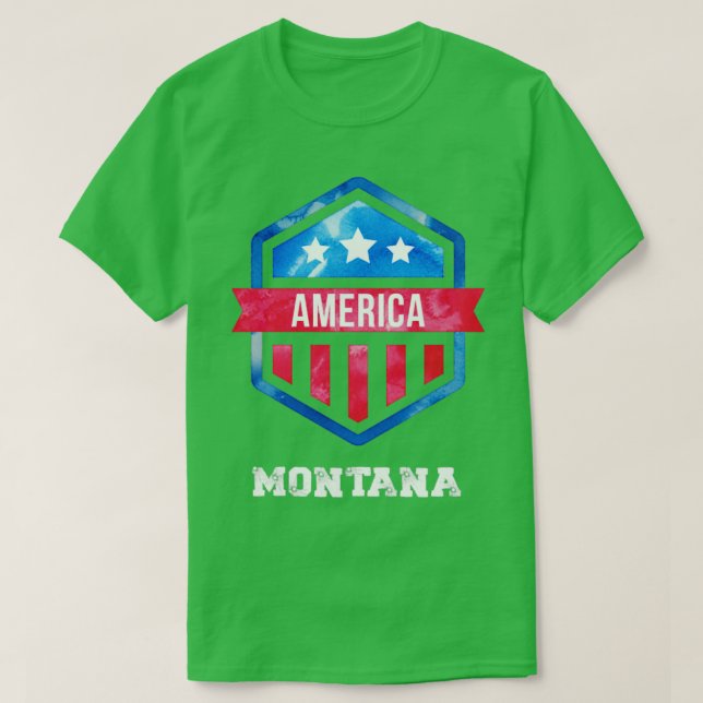 united states Montana T-Shirt (Design Front)