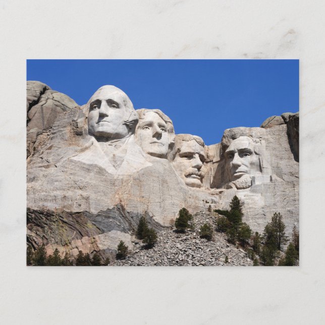 United States Monuments | Mount Rushmore Postcard (Front)