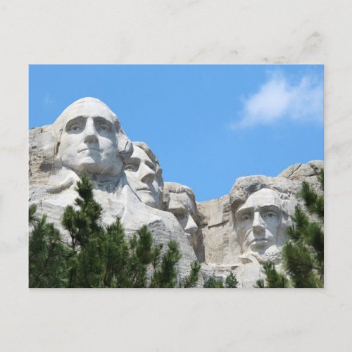 United States Monuments  Mount Rushmore Postcard