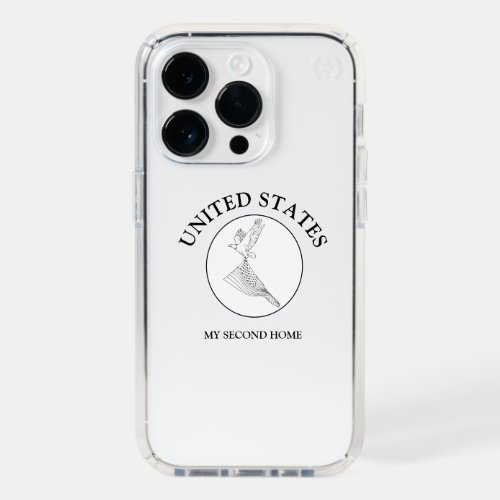 United States My Second Home Clear Case black