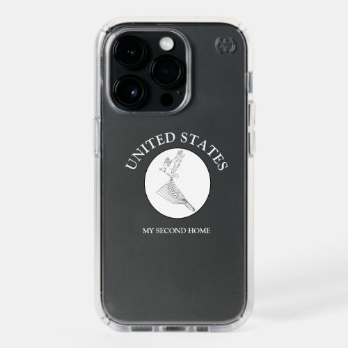 United States My Second Home Clear Case white