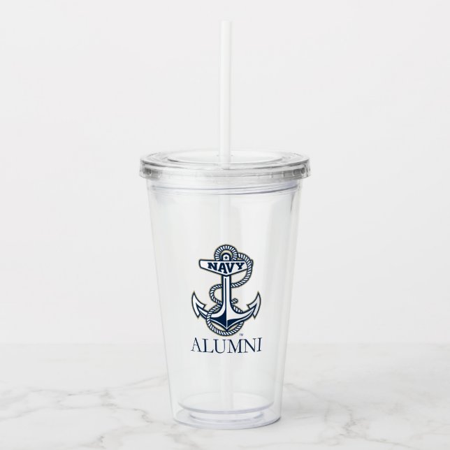 United States Naval Academy Alumni Acrylic Tumbler (Front)