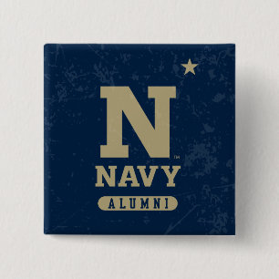 United States Naval Academy Alumni Distressed Button