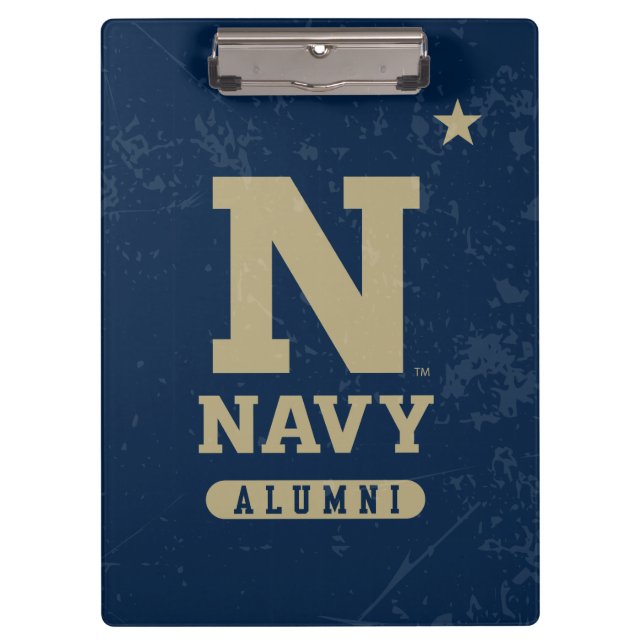United States Naval Academy Alumni Distressed Clipboard (Front)