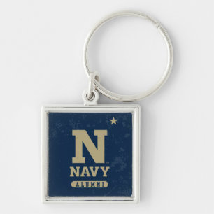 United States Naval Academy Alumni Distressed Keychain