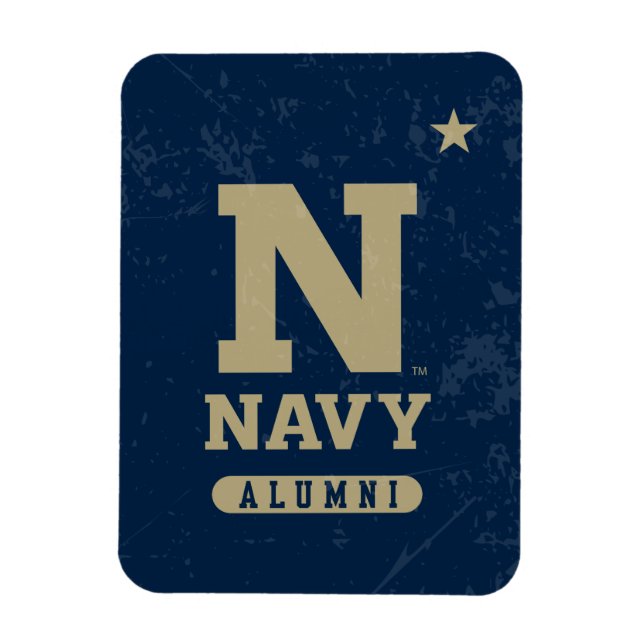United States Naval Academy Alumni Distressed Magnet (Vertical)