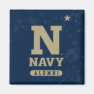 United States Naval Academy Alumni Distressed Magnet